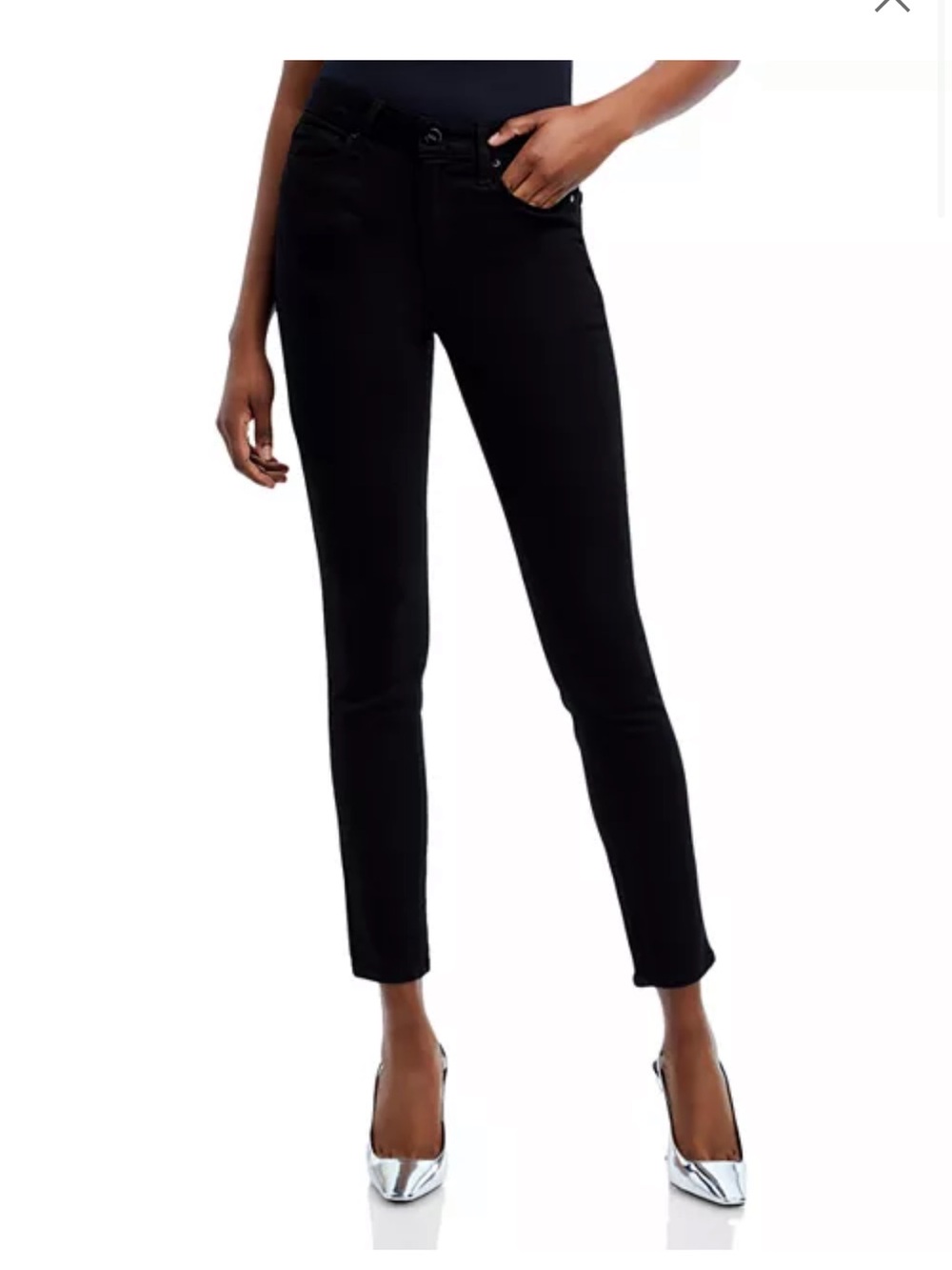 PAIGE Black Skinny Jeans for Women - Sleek Low-Rise Fit